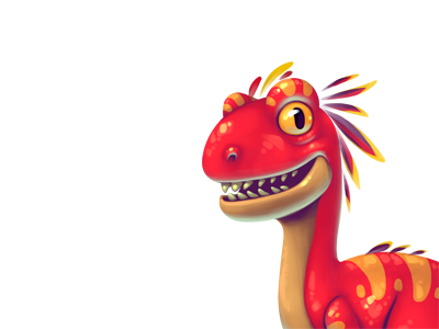 Dinoboom Velociraptor character character design concept concept art dinosaurs game game design illustration ui velociraptor