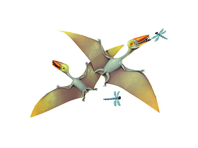 Pterodactylus character character design concept concept art dinosaur game design gamedev ui