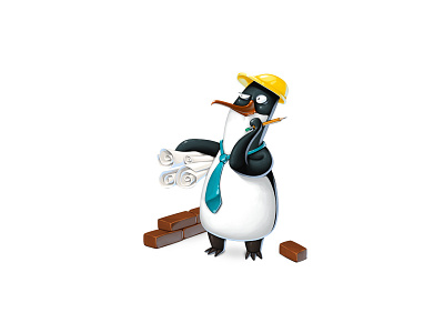 Penguin builder character character design concept art game design gamedev penguin ui winter