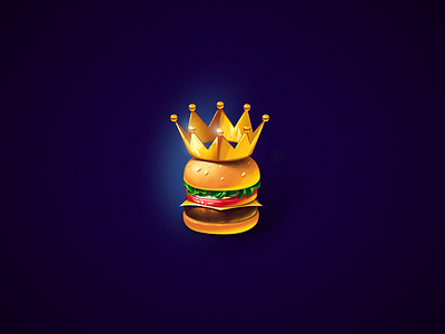 Burger Tsar burger character character design game design gamedev icon logo ui web