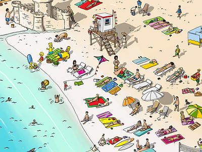 City life. Beach city animation anime artwork beach cartoon character character design concept cool cute design drawing game game art game design gamedev illustration kids sea summer