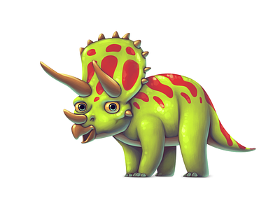 Dinoboom II Triceratops character character design concept concept art dinosaur game design gamedev illustration triceratops ui