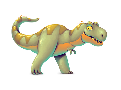 Dinoboom V T-rex character character design concept concept art dinosaur game design gamedev illustration t rex ui