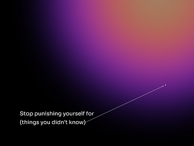 Stop punishing yourself for things you didn’t know design illustration vector