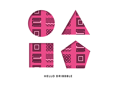 Helllo Dribbble branding icon logo