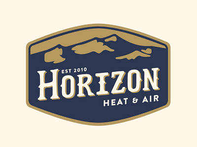 Horizon Heat & Air - New Branding brand identity branding branding design design lettering logo logo retro retro logo vintage vintage logo