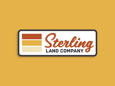 Sterling Land Company Patch agriculture custom type farm farming patch retro design