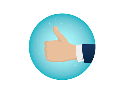 Thumbs Up business icon illustration thumbs up vector