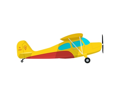 Airplane Illustration airplane illustration illustrator prop plane vector