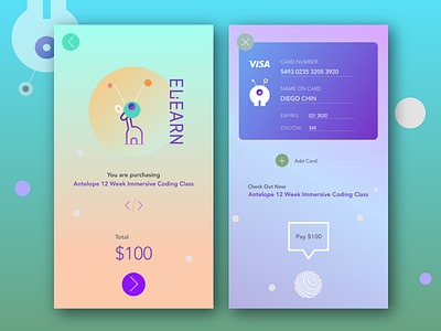 Daily UI #002 - Check Out: ElEARN