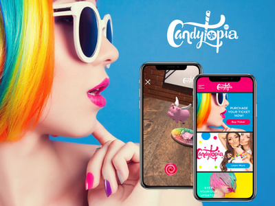 Candytopia AR App UX/UI app augmentedreality ux