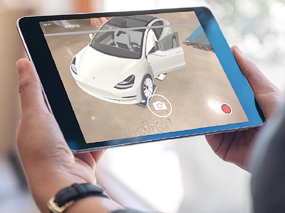 Tesla AR App Design