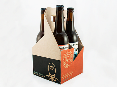 The Underqualified Brewer 4 pack beer beer packaging label design packaging