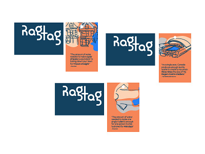 Ragtag Tags assets collage thesis design elements educated education logo creation ragtag tags