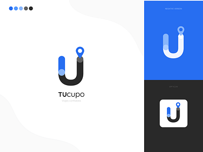 TUcupo - Carpooling App app app icon branding car carpooling carsharing isotype logo