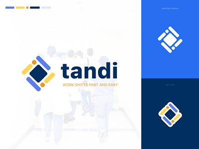 Tandi branding design logo medical shifts ui vector work