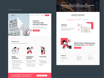 Finco - Homepage brand branding design illustration ui visual design webdesign website website concept