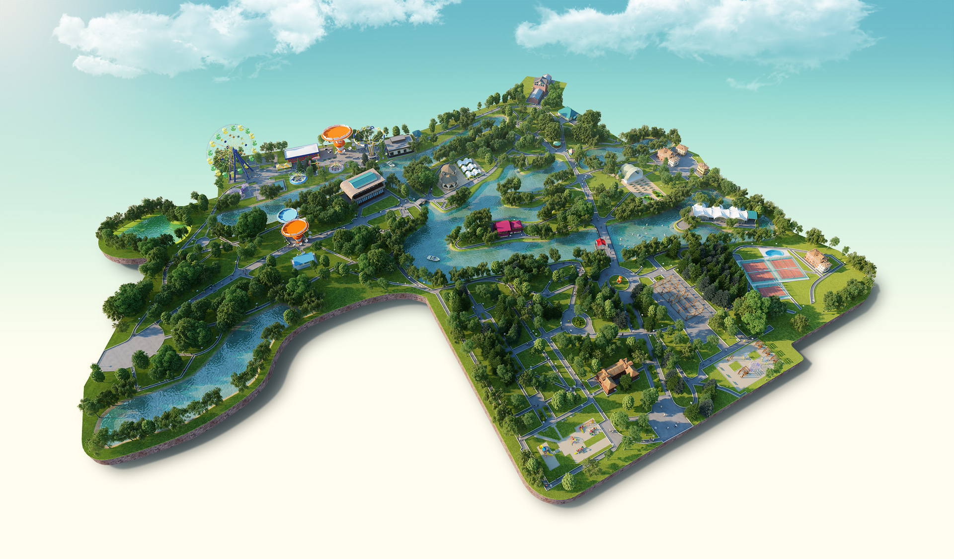 Карта мини города. Парк вид сверху. Парк вид сверху 3d. Визуализация парка. Проект парка визуализация вид сверху.