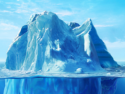 Iceberg iceberg illustration mattpaiting whale