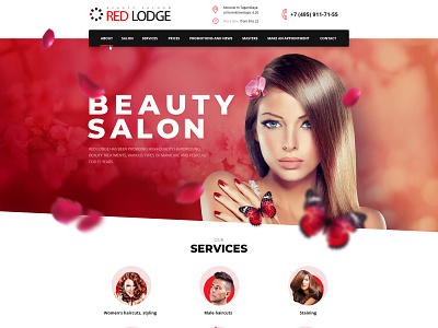 Beauty saloon beauty beauty saloon salon web design