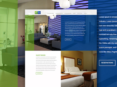 Holiday Inn Express Concept blue green holiday inn holiday inn express hospitality hotel hotels minimal ui ux