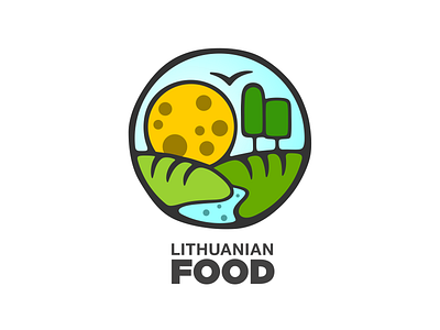 Lithuanian Food bird bread cheese food ice cream lithuania logo mineral sun symbol tree water