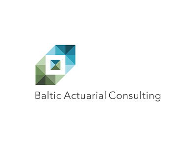 Baltic Actuarial Consulting actuarial actuary baltic consulting crystal cube logo perspective services symbol