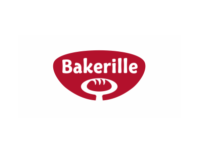 Bakerille brand bread food gestalt logo negative positive space