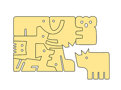 Kinetic Puzzle by Gie Katon on Dribbble