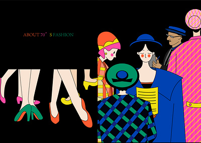 About 70's Fashion.part2 illustration