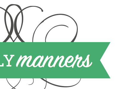 Orderly Manners Logo logo ornament script