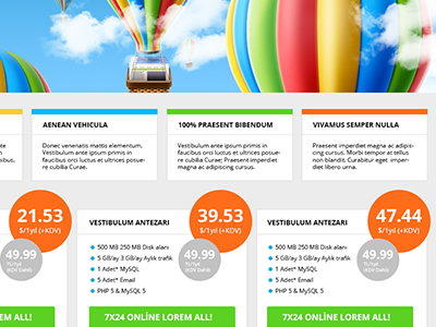 Web Site 2 clean clouds flat illustration menu minimal page site sky text web