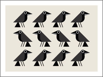 Crow 303 artproject bird crow design illustration