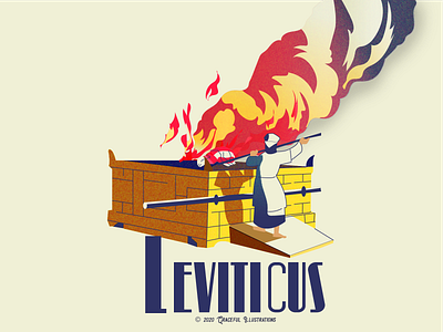 #3 Bible Book - Leviticus bible colour cross god herbew holiness illustration jesus christ jew leviticus magazine offering old testament pentateuch people sacrifice sin texture torah vector