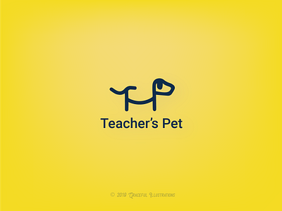 Teacher's Pet branding classroom illustration kids logo pet student teacher