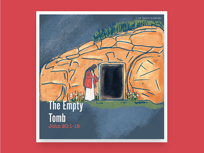 The Empty Tomb - Evidence of Resurrection Series #3 angel bible desciples empty tomb empty tomb of jesus he is not here illustration jesus christ life mary resurrection sunday texture