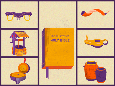 Bible Icons Project Part #2 bible branding illustration vector