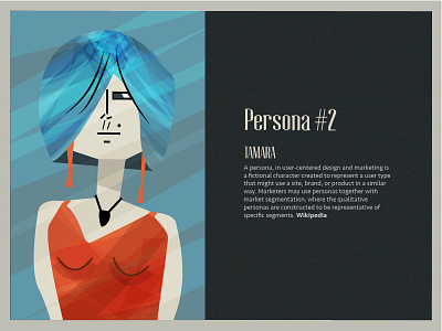 Persona #2 girl gridient illustration magazine persona perspective