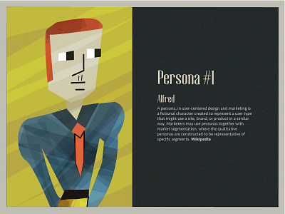 Persona 1 design illustration magazine man persona young