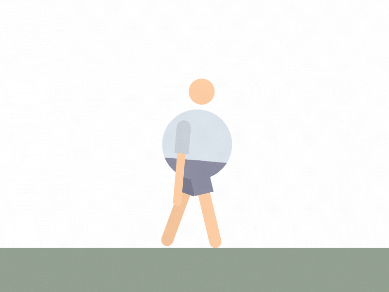 Character walk (sneaky) HW#16 aftereffects animation character life motion prototype sneaky vector walkcycle