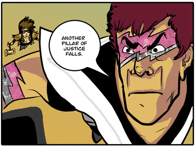 Mis- update page 6 comic illustration superhero