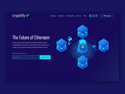 Cryptify Webflow Template by Marion & Co. templates blockchain crypto crypto exchange cryptocoin cryptocurrency ethereum landing page webflow