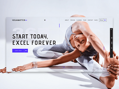 Yogamatter Webflow template by Marion & Co. templates