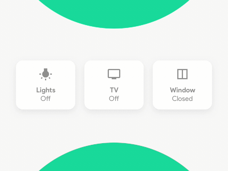 Button animation - Smart Home App Concept active android 9 animation app concept button button states smarthome