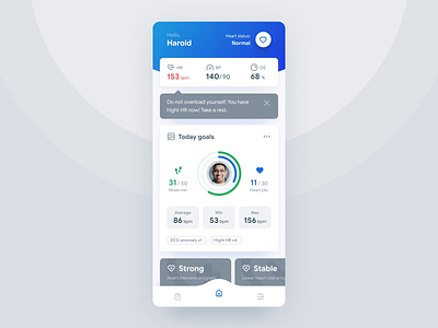 Heart Assistant - Healthcare App Concept after affects android animation app assistant concept healthcare heart ios mobile ui