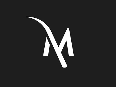 M logo brand business company corporate crest fashion identity logo mark monogram shape symbol
