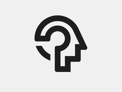 Game logo brain brand business company crest head identity logo mark monogram shape symbol
