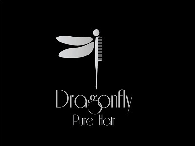 Dragonfly hair logo