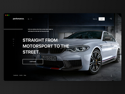 BMW M Perfomance — Website Сoncept