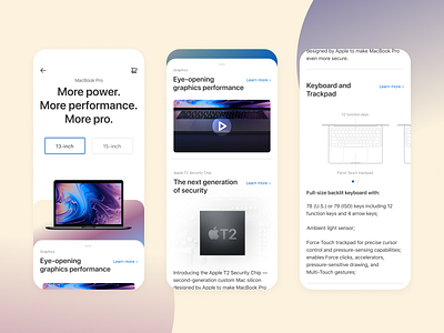 MacBook Pro / Product Page